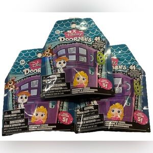 Lot Of 3 Disney Doorables Series 5 Blind Bag New / NIP